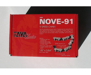 Ланцюг TAYA NOVE-91 Chain - 9sp (30m) [Silver/Black]